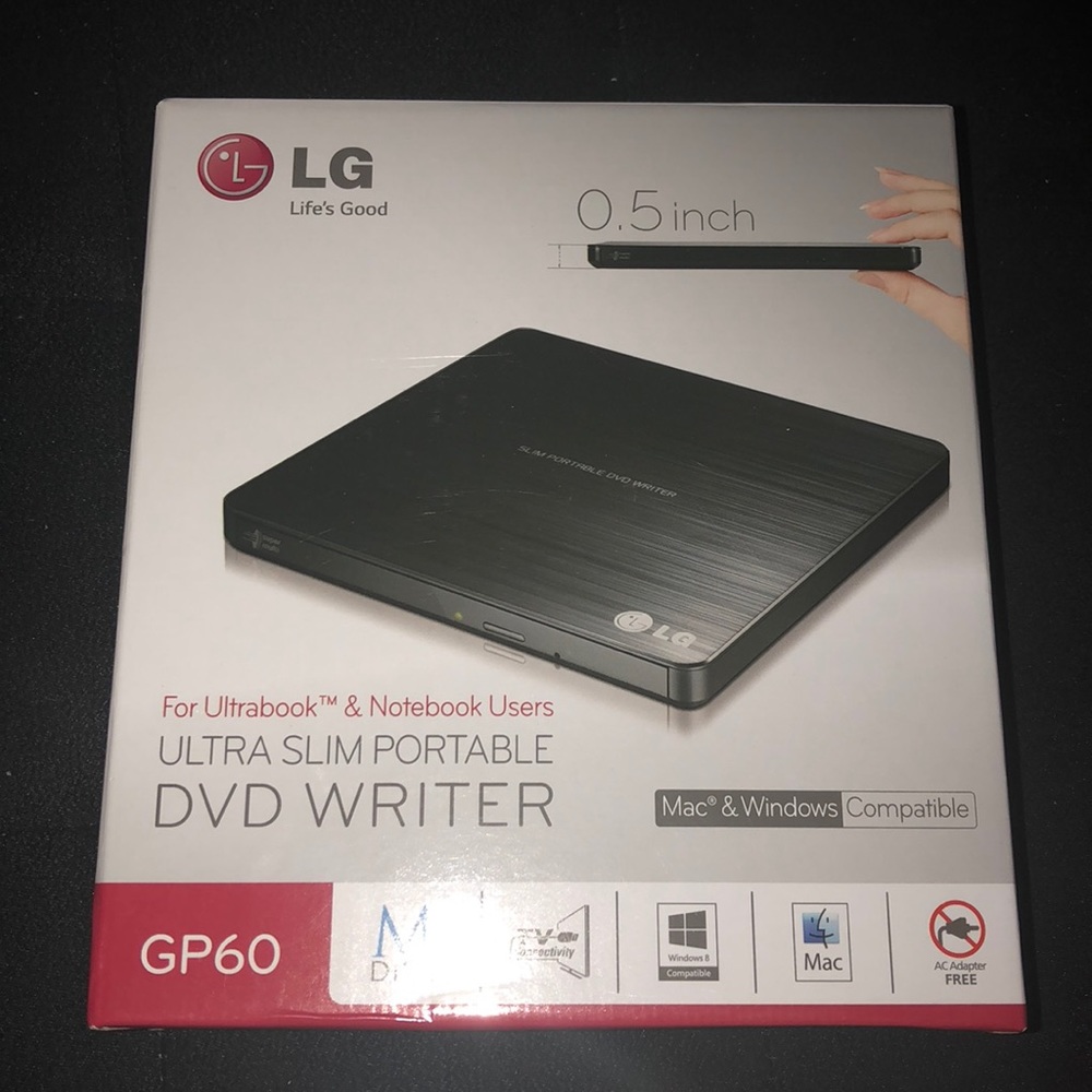 LG ultra slim DVD writer